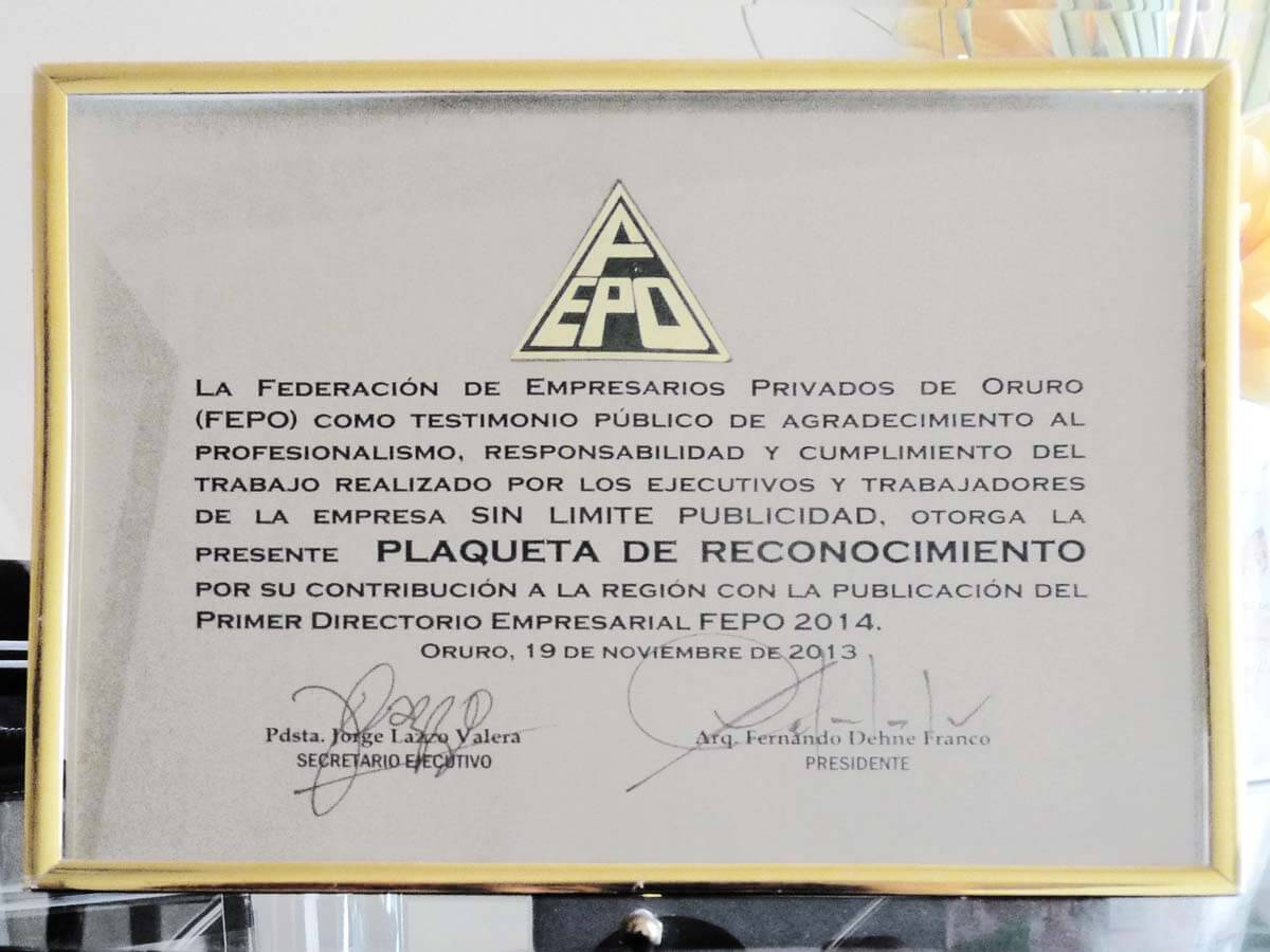 Federación de Empresarios Privados de Oruro